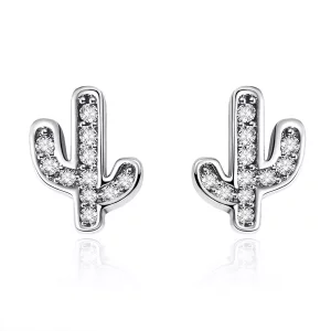 Pandora Style Verse Cactus Oorknopjes - SCE286 (afbeelding voor) Pandora Style Verse Cactus Oorknopjes - SCE286