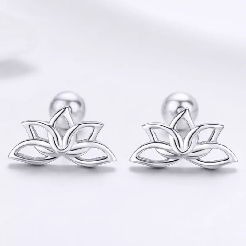 (afbeelding voor) Pandora Style Verse Lotus Oorknopjes - BSE024 - Bekijken 2