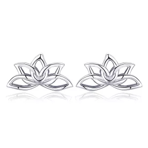 (afbeelding voor) Pandora Style Verse Lotus Oorknopjes - BSE024