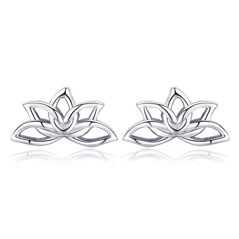 (afbeelding voor) Pandora Style Verse Lotus Oorknopjes - BSE024