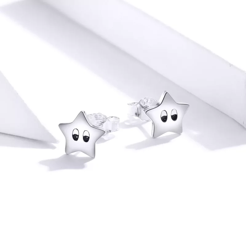 (afbeelding voor) Pandora Style Vintage sterren Oorknopjes - SCE796 - Bekijken 2