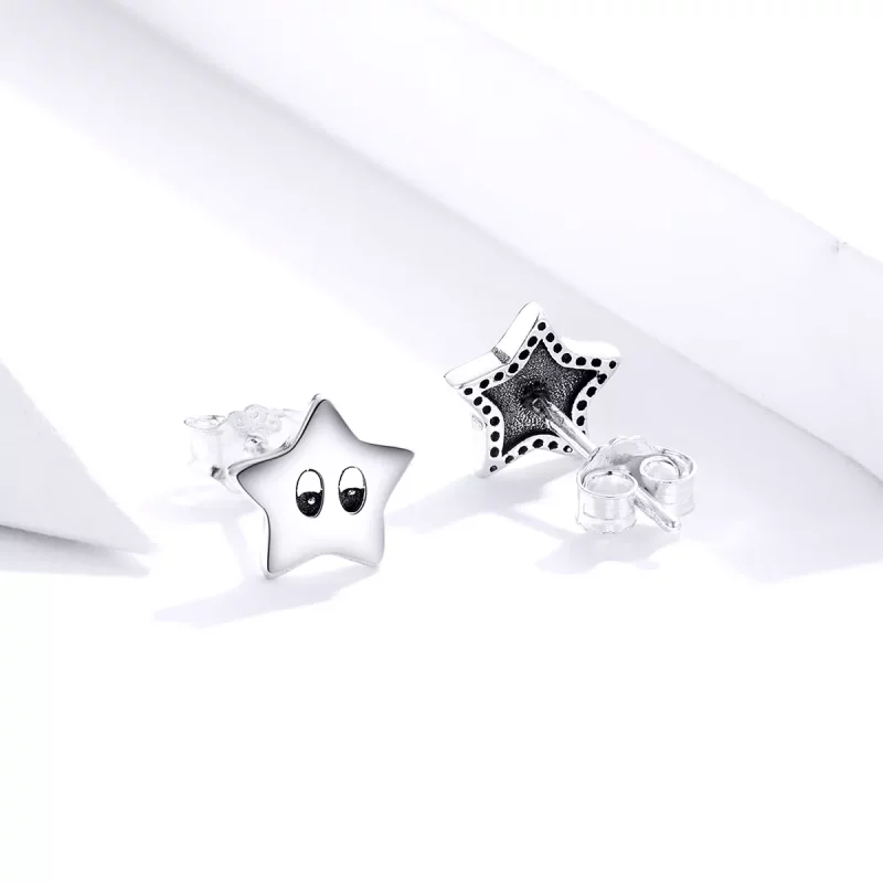 (afbeelding voor) Pandora Style Vintage sterren Oorknopjes - SCE796 - Bekijken 3