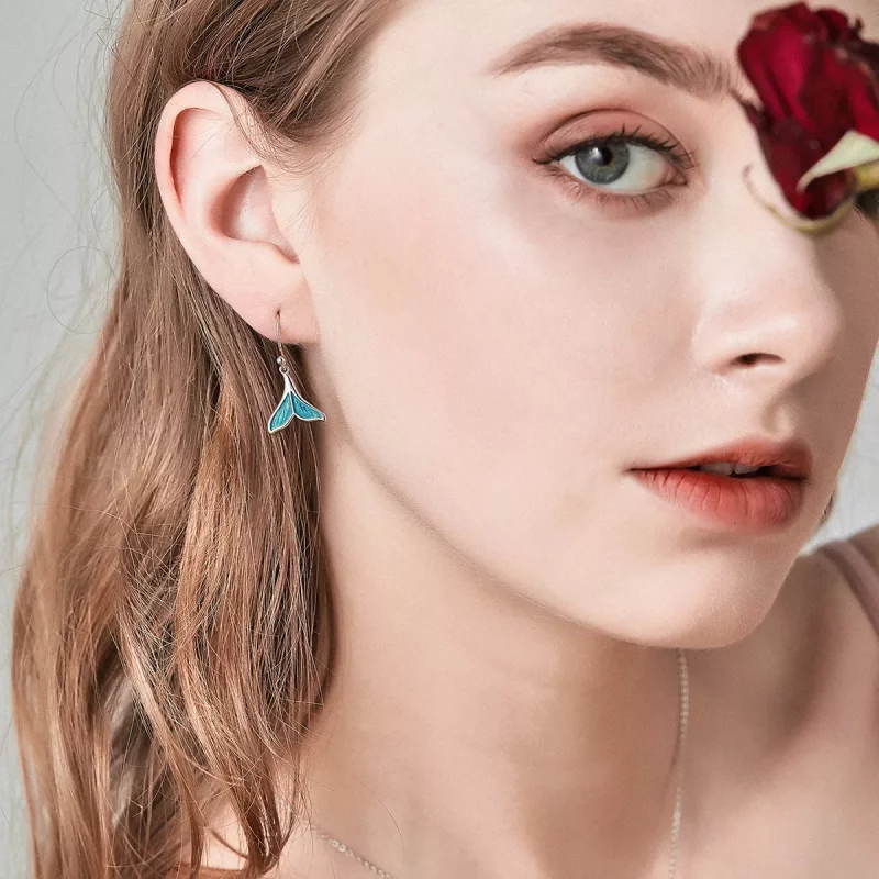 (afbeelding voor) Pandora Style Visstaart Oorhangers - SCE065 - Bekijken 2