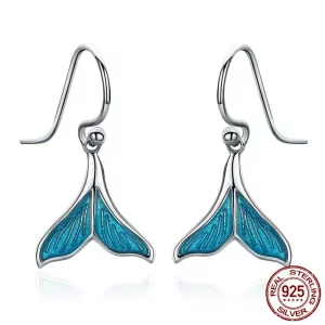 (afbeelding voor) Pandora Style Visstaart Oorhangers - SCE065