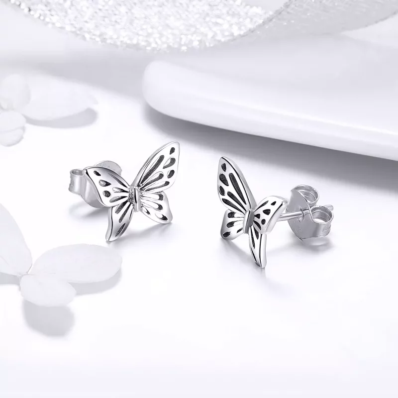 (afbeelding voor) Pandora Style vlinder droom Oorknopjes - SCE452 - Bekijken 3