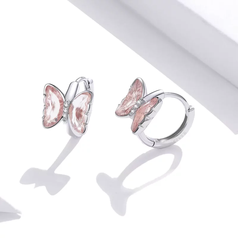(afbeelding voor) Pandora Style vlinders Oorknopjes - SCE1105 - Bekijken 3