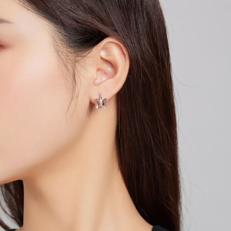 (afbeelding voor) Pandora Style vlinders Oorknopjes - SCE1105 - Bekijken 5