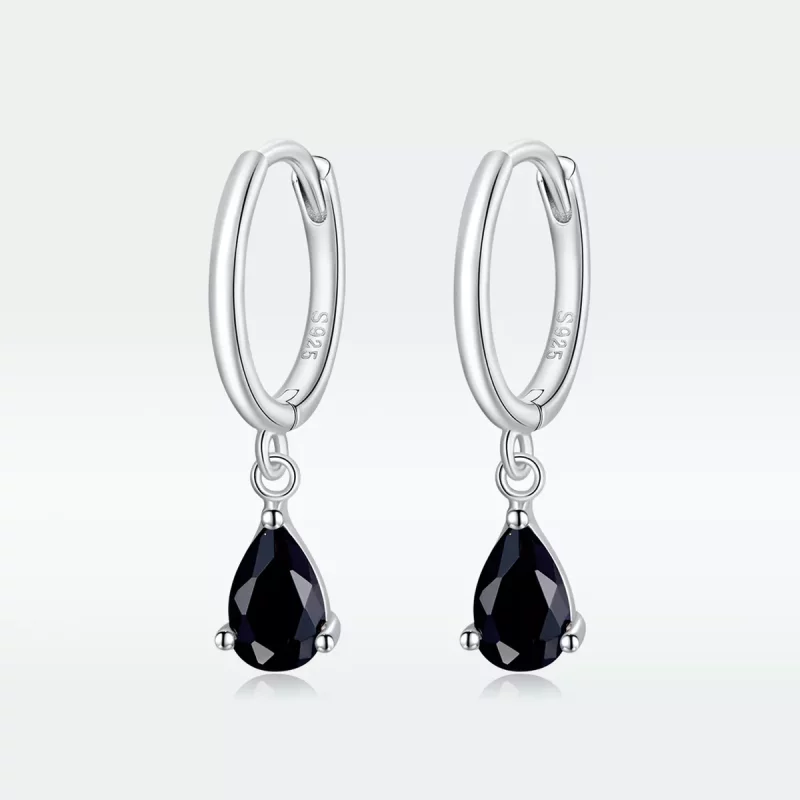 (afbeelding voor) Pandora Style Waterdruppels Oorhangers - SCE1018-BK - Bekijken 5