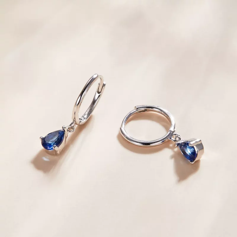(afbeelding voor) Pandora Style Waterdruppels Oorhangers - SCE1018-BU - Bekijken 2