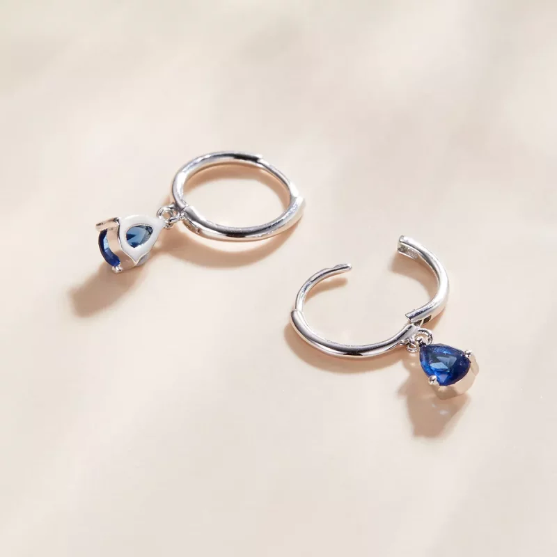 (afbeelding voor) Pandora Style Waterdruppels Oorhangers - SCE1018-BU - Bekijken 3