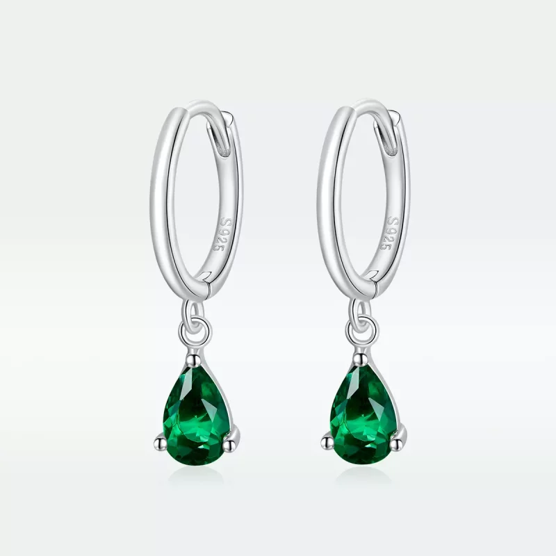 (afbeelding voor) Pandora Style Waterdruppels Oorhangers - SCE1018-GN - Bekijken 5