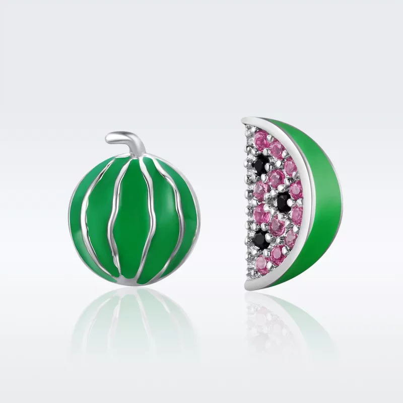 (afbeelding voor) Pandora Style Watermeloen Liefde Oorknopjes - SCE105 - Bekijken 3