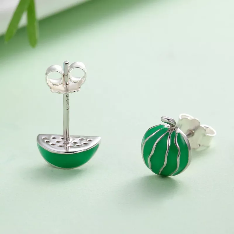 (afbeelding voor) Pandora Style Watermeloen Liefde Oorknopjes - SCE105 - Bekijken 4