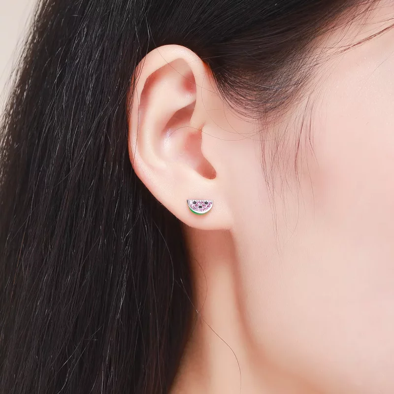 (afbeelding voor) Pandora Style Watermeloen Liefde Oorknopjes - SCE105 - Bekijken 6