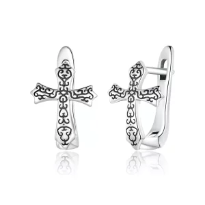 Pandora Style Wijnstokkruis Oorknopjes - SCE943 (afbeelding voor) Pandora Style Wijnstokkruis Oorknopjes - SCE943