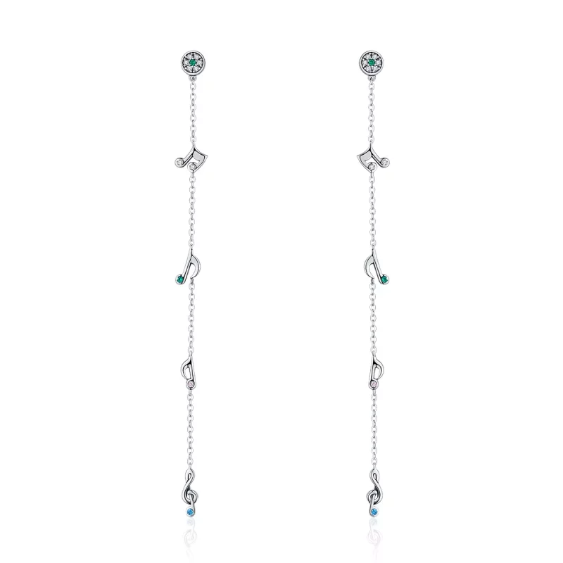 (afbeelding voor) Pandora Style Wuivende noten Oorhangers - SCE202