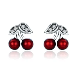 Pandora Style Zomer Kers Oorknopjes - SCE404 (afbeelding voor) Pandora Style Zomer Kers Oorknopjes - SCE404