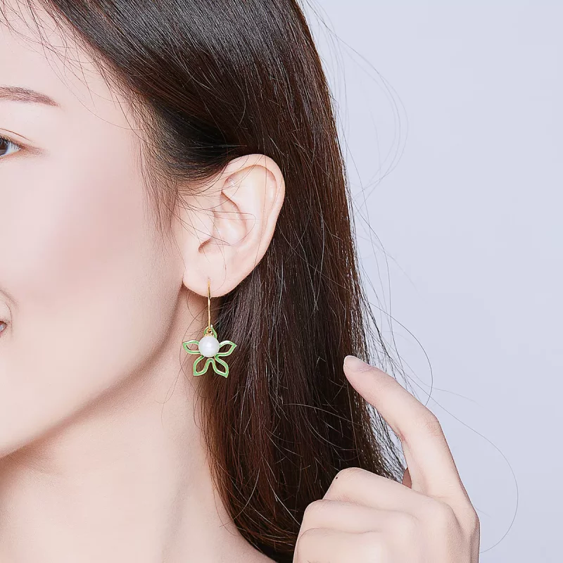 (afbeelding voor) Pandora Style Zomerbloem Oorhangers - SCE679 - Bekijken 5