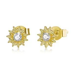 (afbeelding voor) Pandora Style Zonnebloem Oorknopjes - SCE1057