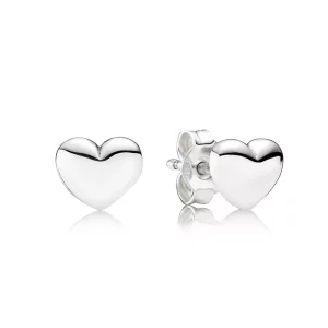 Pandora Zilveren Puur Hart Oorbellen 290550 (afbeelding voor) Pandora Zilveren Puur Hart Oorbellen 290550