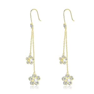 (afbeelding voor) Pandora Style Bloem licht Oorhangers - BSE197