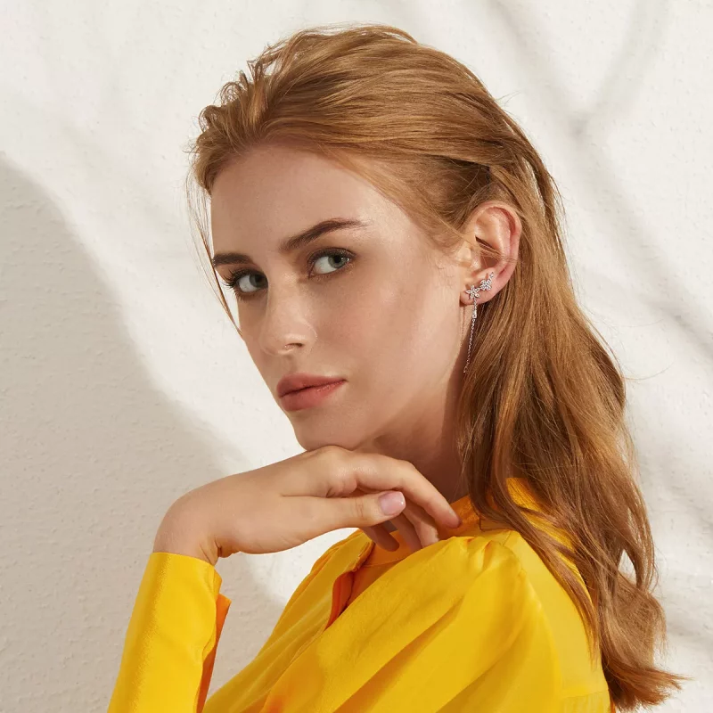 (afbeelding voor) Pandora Style Bloemenliefde Oorhangers - BSE288 - Bekijken 7