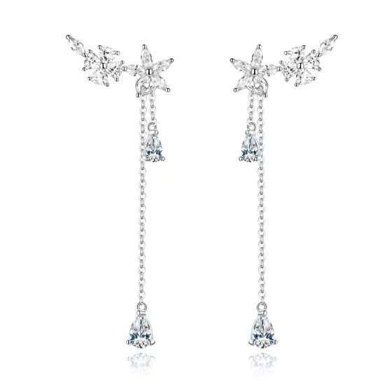 (afbeelding voor) Pandora Style Bloemenliefde Oorhangers - BSE288