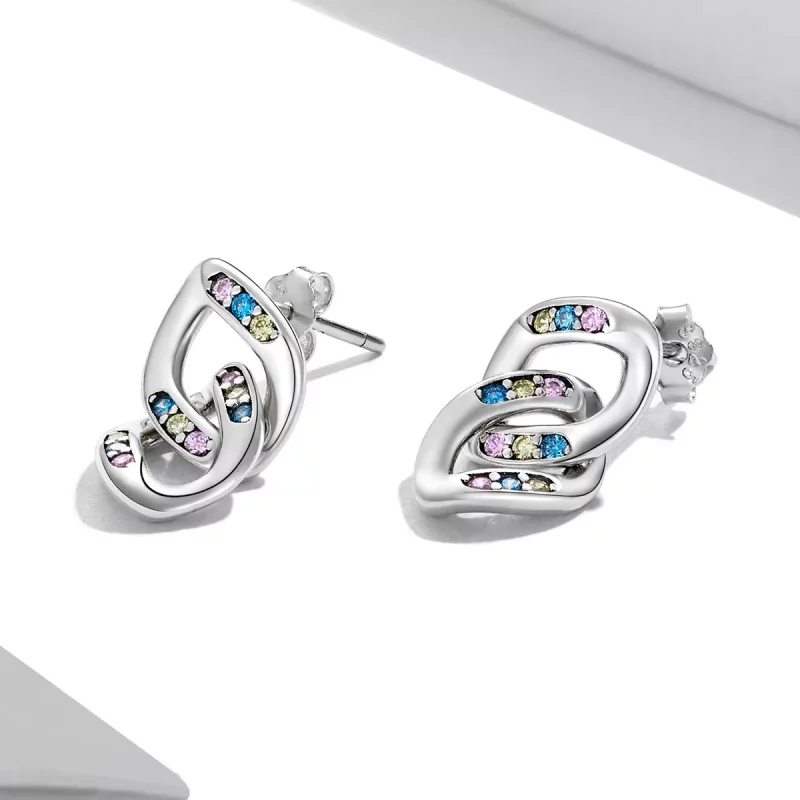 (afbeelding voor) Pandora Style Dubbele ketting Oorhangers - SCE1377 - Bekijken 2