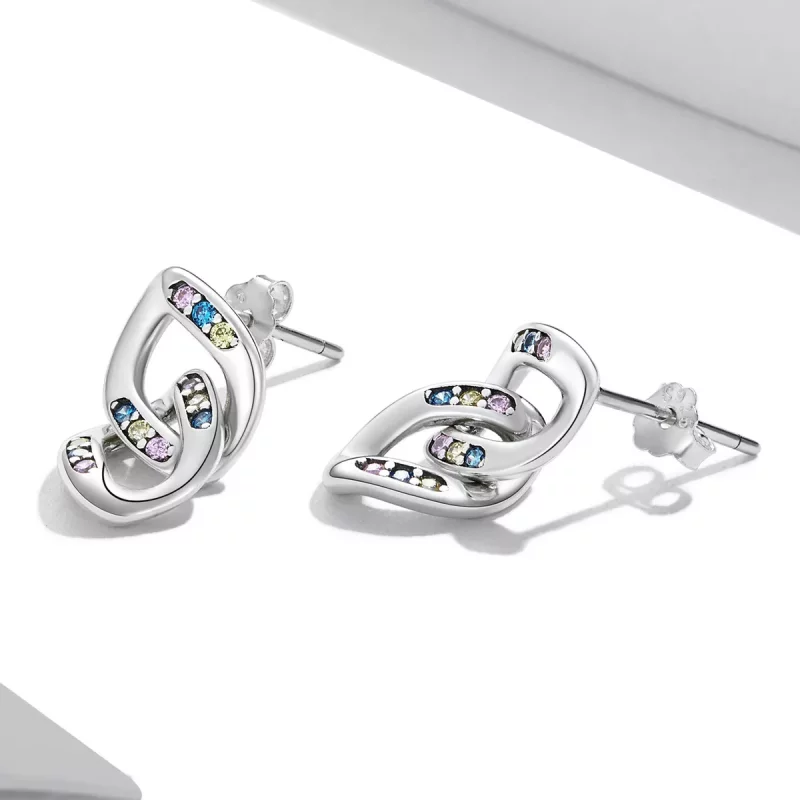 (afbeelding voor) Pandora Style Dubbele ketting Oorhangers - SCE1377 - Bekijken 3