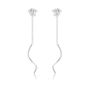 (afbeelding voor) Pandora Style Elegante Roos Oorhangers - BSE441