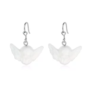 (afbeelding voor) Pandora Style Engeltje Oorhangers - SCE944
