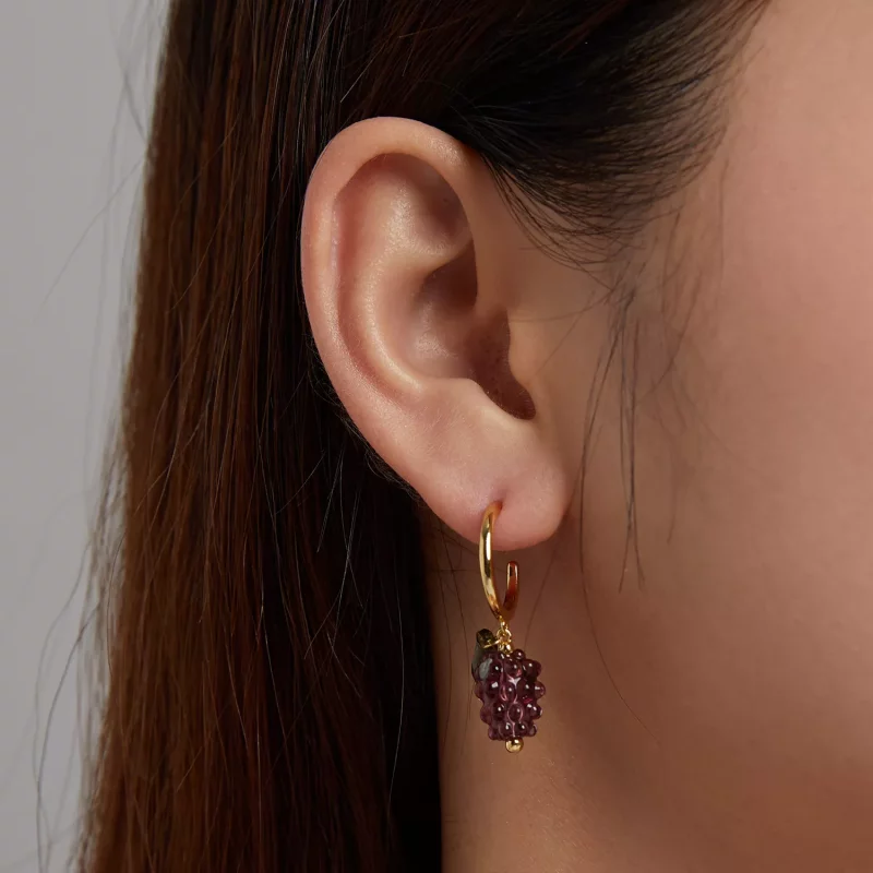(afbeelding voor) Pandora Style Geglazuurde druiven Oorhangers - SCE1213 - Bekijken 5