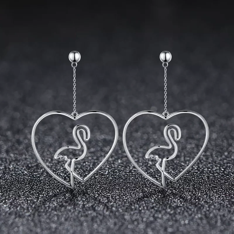 (afbeelding voor) Pandora Style Geloof van liefde Oorhangers - VSE071 - Bekijken 2