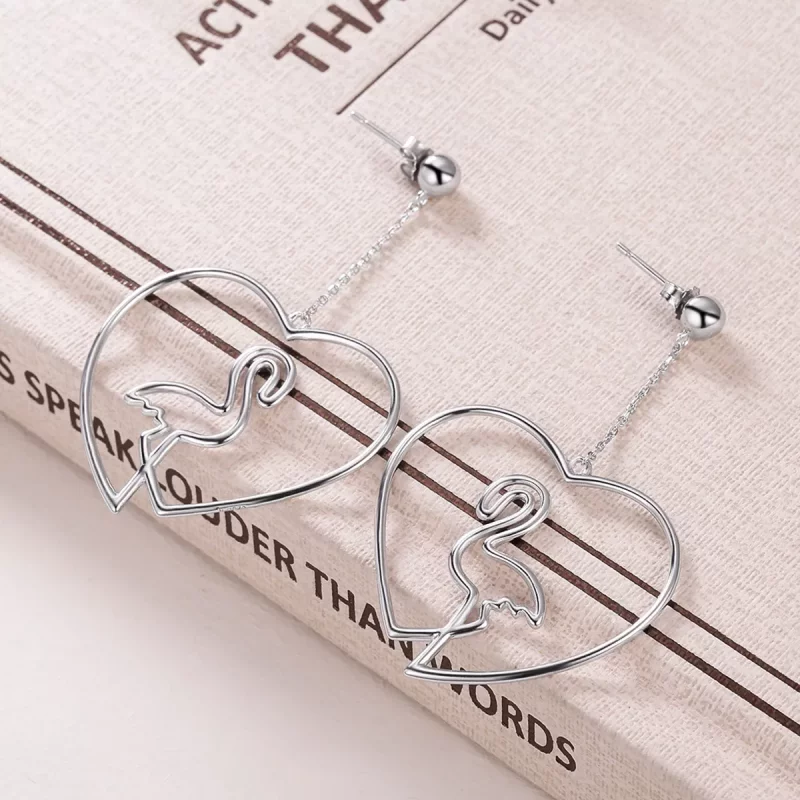 (afbeelding voor) Pandora Style Geloof van liefde Oorhangers - VSE071 - Bekijken 3