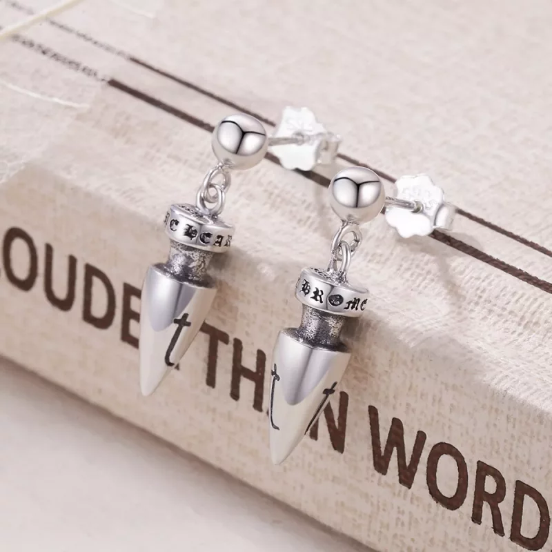 (afbeelding voor) Pandora Style Heilige Penning Oorhangers - VSE131 - Bekijken 3