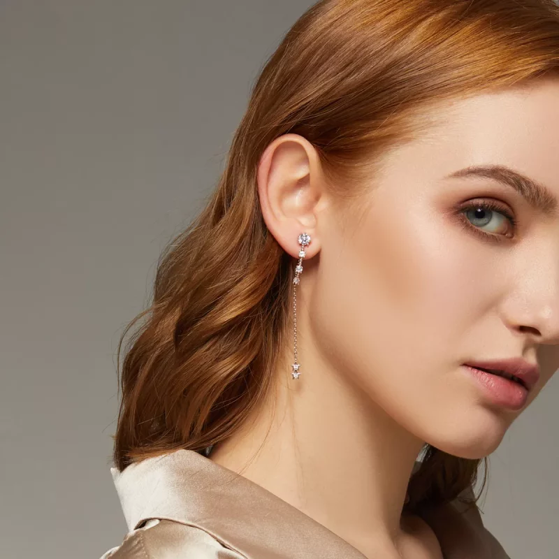 (afbeelding voor) Pandora Style Helder Oorhangers - BSE310 - Bekijken 8