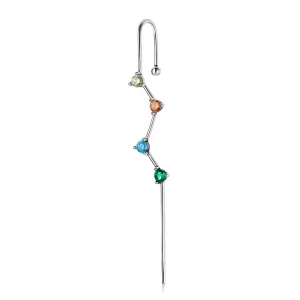 (afbeelding voor) Pandora Style Kleur Zirkonium - Lightning Oorhangers - BSE530