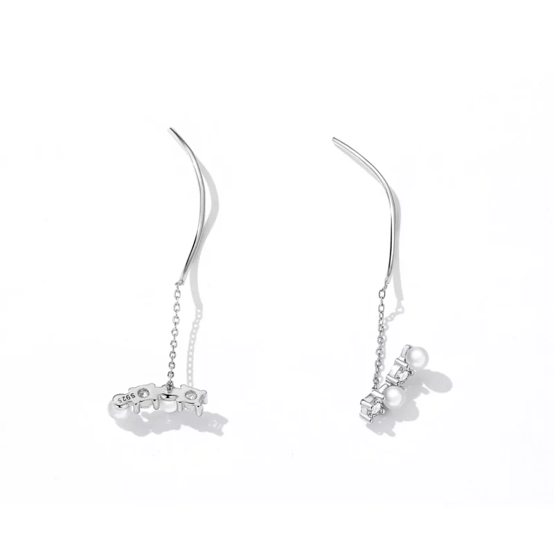 (afbeelding voor) Pandora Style Kraal Zirkoon Oorhangers - SCE1448 - Bekijken 4