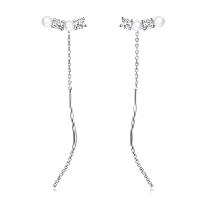 Pandora Style Kraal Zirkoon Oorhangers - SCE1448 (afbeelding voor) Pandora Style Kraal Zirkoon Oorhangers - SCE1448