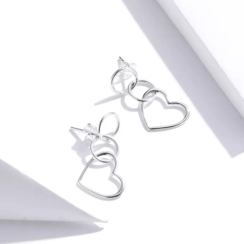 (afbeelding voor) Pandora Style Liefde Oorhangers - SCE916 - Bekijken 3
