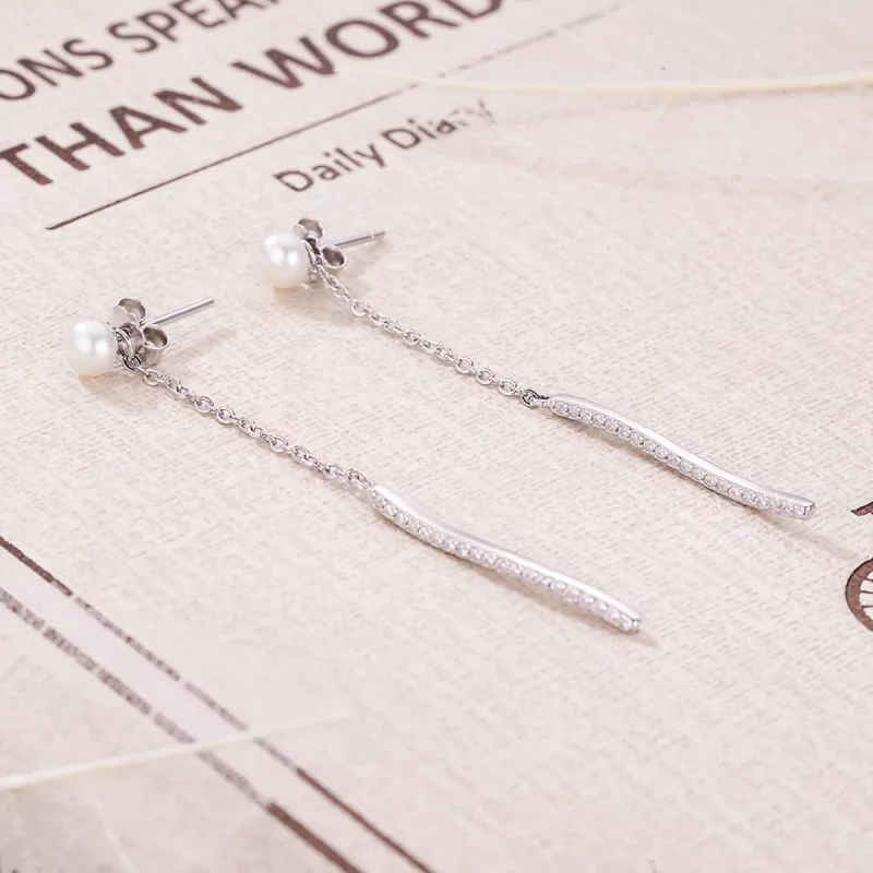 (afbeelding voor) Pandora Style Liefde op het eerste gezicht Oorhangers - VSE126 - Bekijken 3