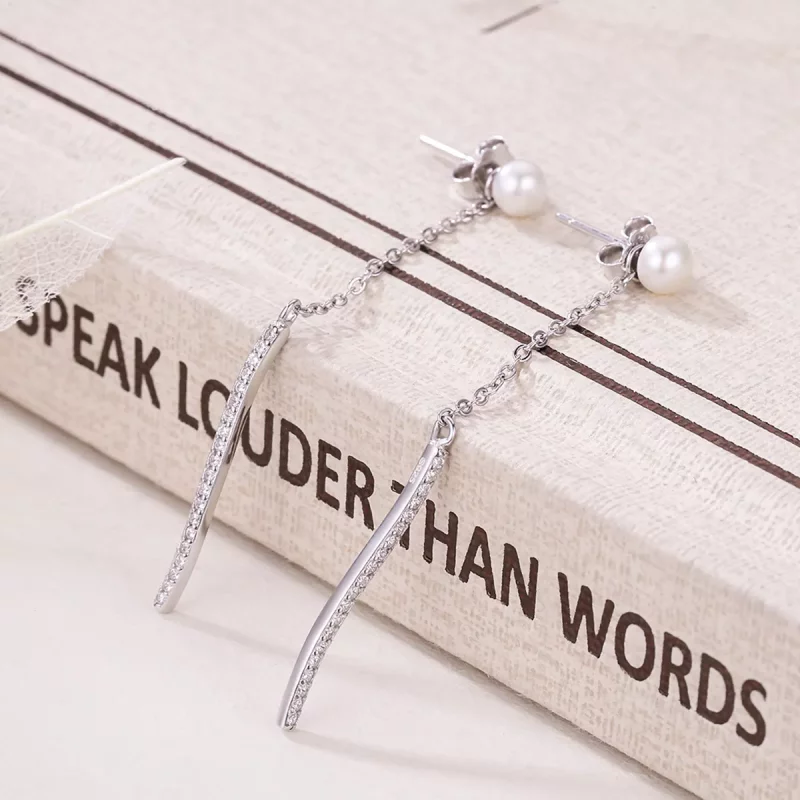 (afbeelding voor) Pandora Style Liefde op het eerste gezicht Oorhangers - VSE126 - Bekijken 4