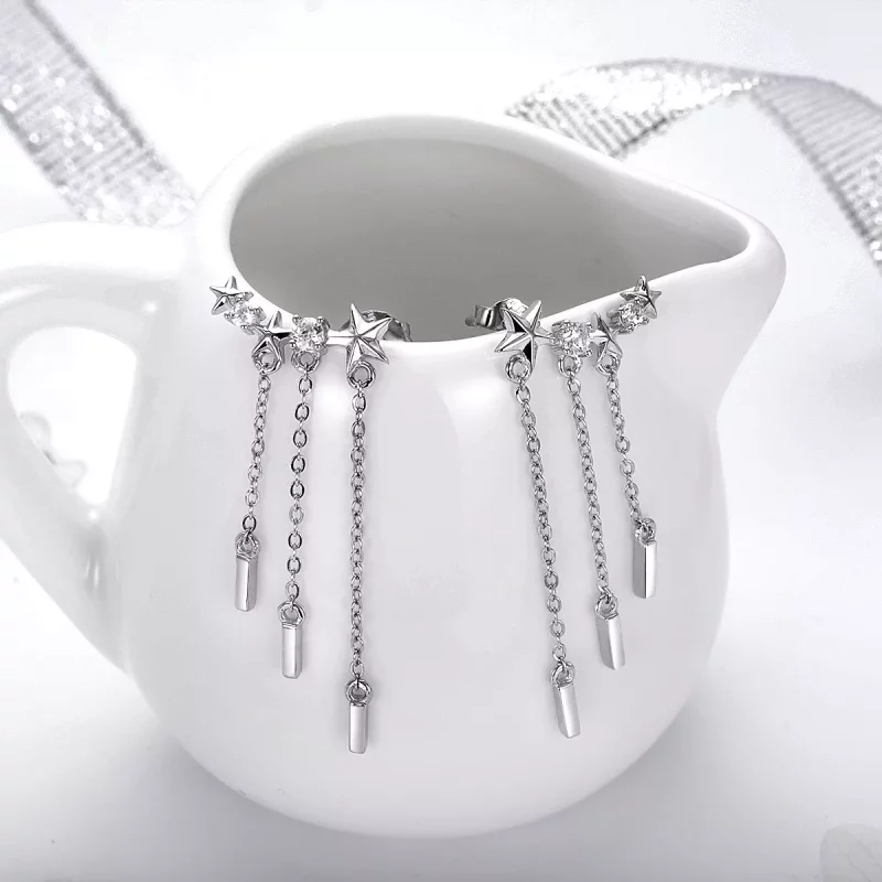(afbeelding voor) Pandora Style Meteoor Liefde Oorhangers - SCE399 - Bekijken 2