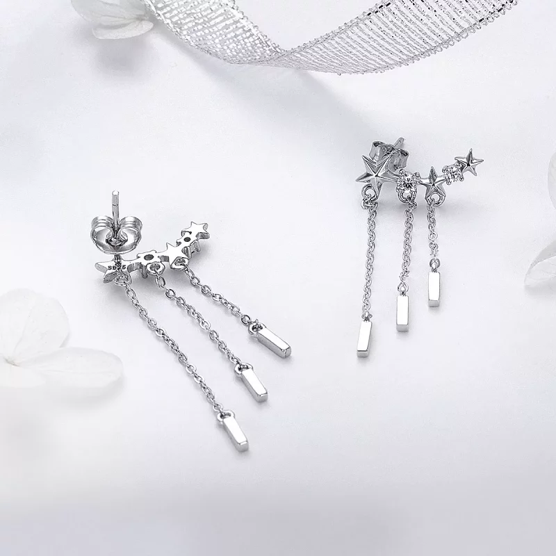 (afbeelding voor) Pandora Style Meteoor Liefde Oorhangers - SCE399 - Bekijken 3