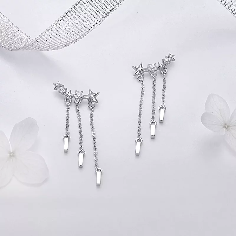 (afbeelding voor) Pandora Style Meteoor Liefde Oorhangers - SCE399 - Bekijken 4