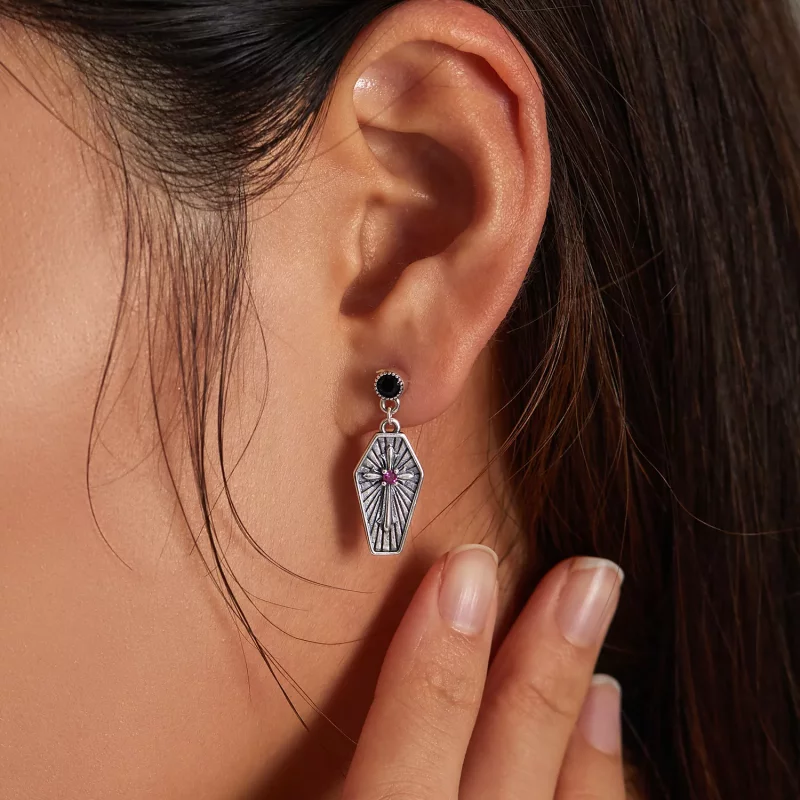 (afbeelding voor) Pandora Style Mysterie Kruis Oorhangers - BSE536 - Bekijken 7