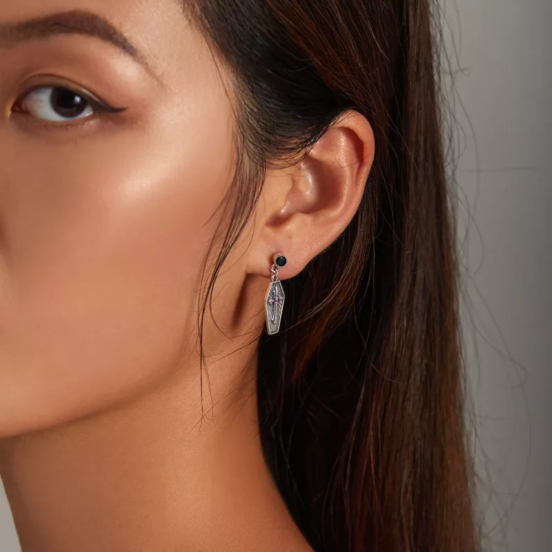 (afbeelding voor) Pandora Style Mysterie Kruis Oorhangers - BSE536 - Bekijken 8