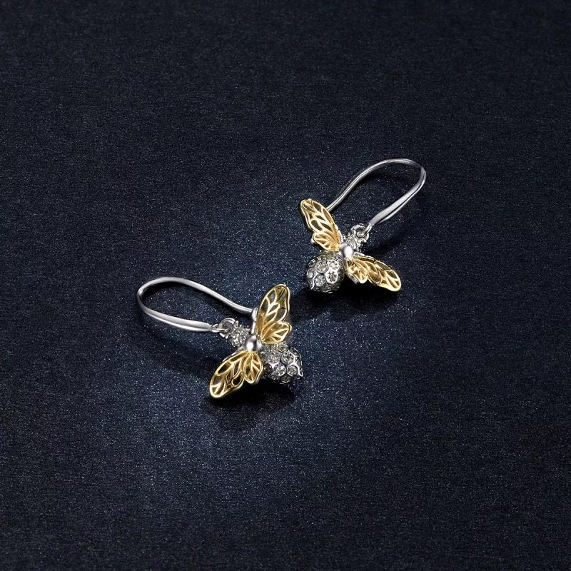 (afbeelding voor) Pandora Style Sparkle Bij Oorhangers - BSE452 - Bekijken 5