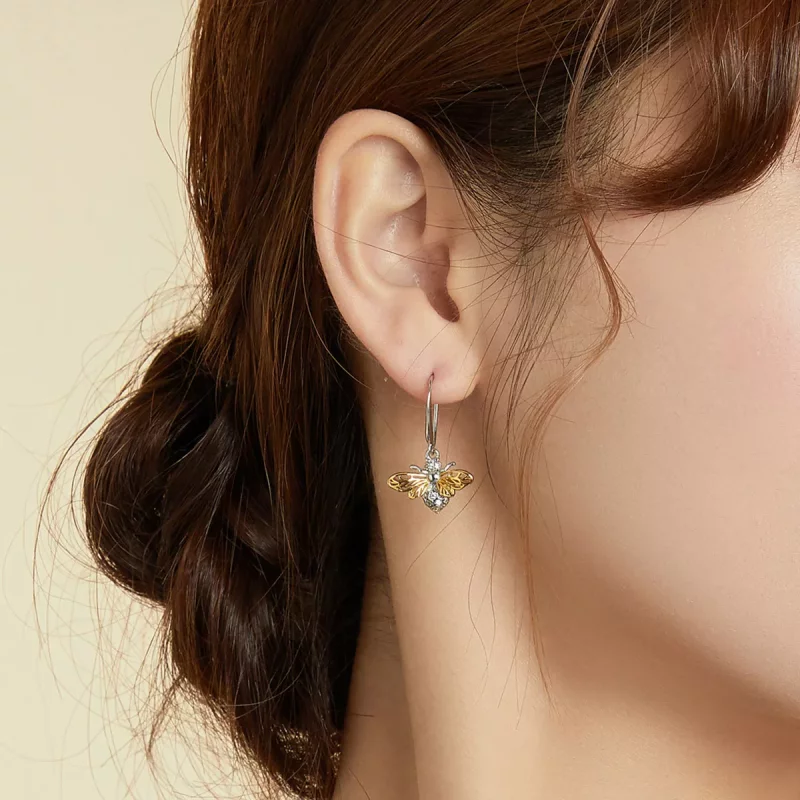 (afbeelding voor) Pandora Style Sparkle Bij Oorhangers - BSE452 - Bekijken 6