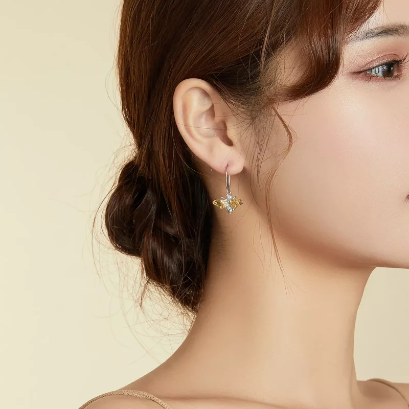 (afbeelding voor) Pandora Style Sparkle Bij Oorhangers - BSE452 - Bekijken 7